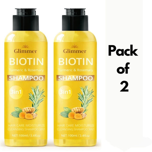 Biotin Turmeric & Rosemary Shampoo 100 ml each Pack of 2