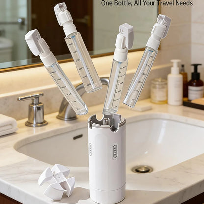 4 in 1 Travel Toiletry Dispenser Bottle